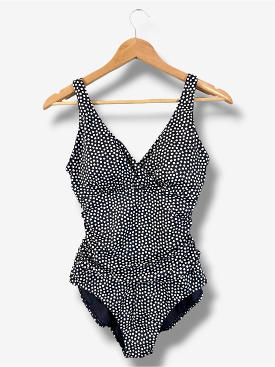 Boden Other - Boden Talamanca Swimsuit Size US 8R One Piece Navy White Polka Dot Resort Beach
